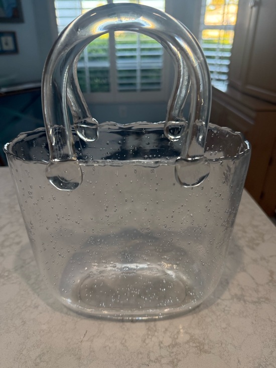 Other - Glass Handbag Welcome Spring Flowers